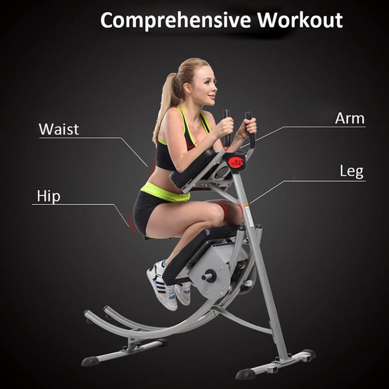180-Degree-Rotatable-Fitness-Equipment-Waist-Crunch-Machine-Ab-Coaster-with-LCD-Pedometer-Display (2)