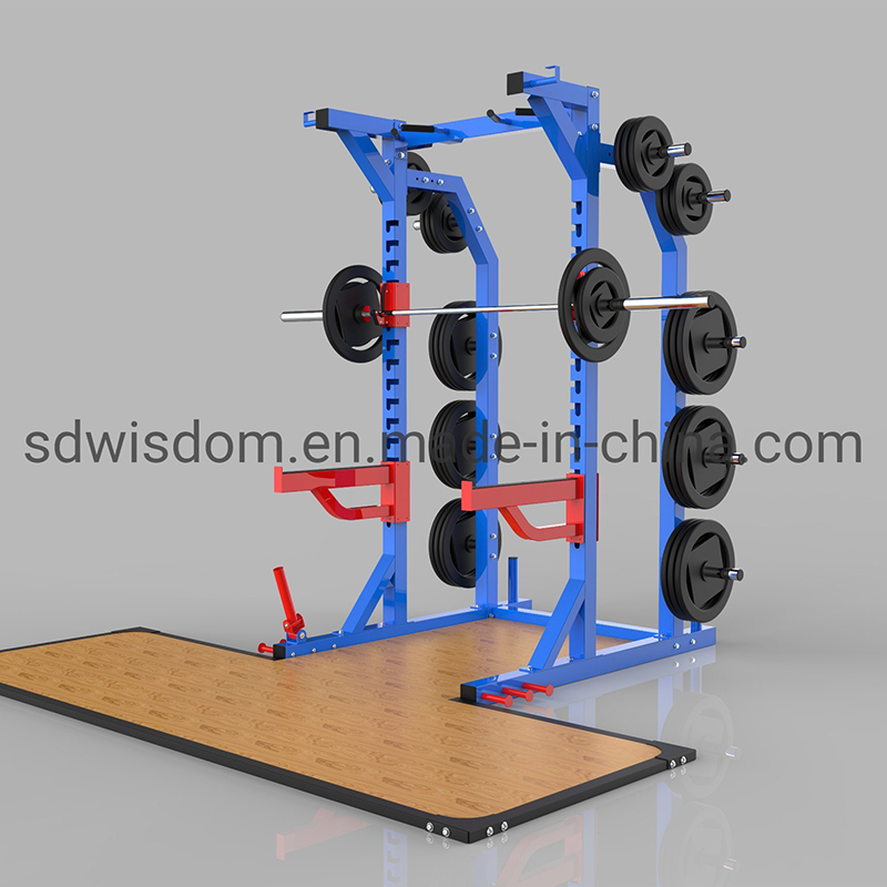 F9018-Gym-Fitness-Equipment-Multi-Functional-Home-Use-Fitness-Equipment-Platform-Half-Squat-Rack-Power-Rack-for-Training-and-Bodybuilding