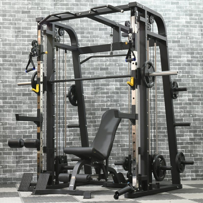 F9019-Commercial-Gym-Fitness-Equipment-Cable-Multi-Functional-Trainer-Home-Gym-Smith-Machine-Squat-Rack-Power-Rack (5)