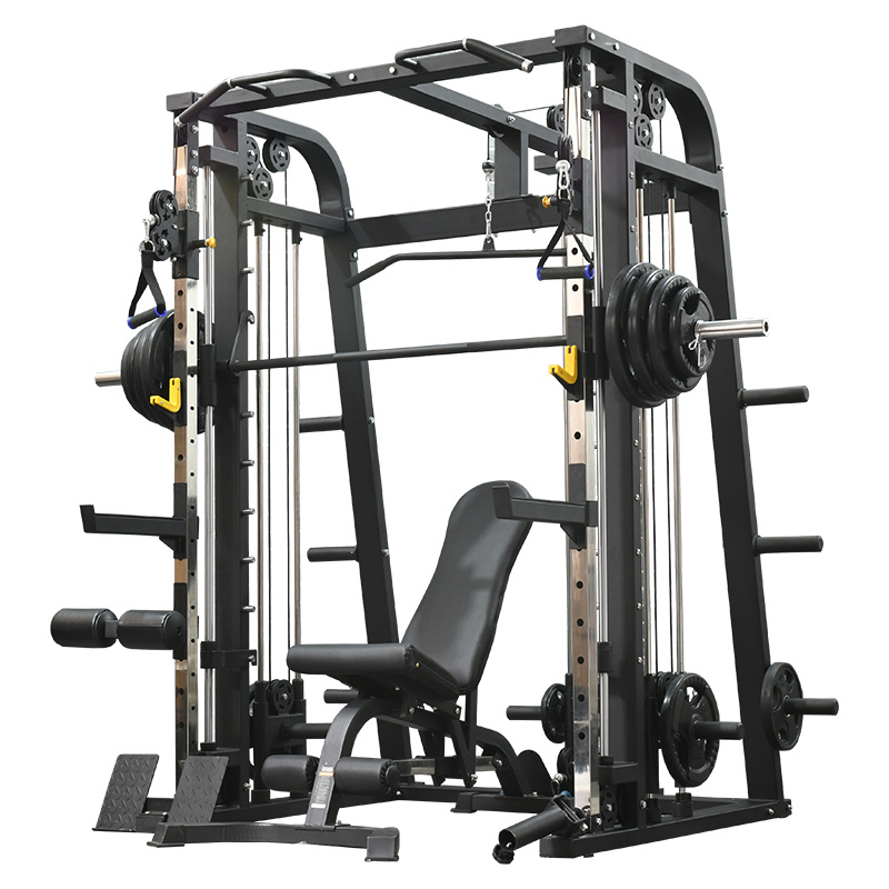 F9019-Commercial-Gym-Fitness-Equipment-Cable-Multi-Functional-Trainer-Home-Gym-Smith-Machine-Squat-Rack-Power-Rack