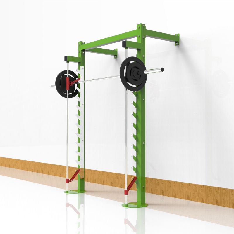 F9014-Professional-Foldable-Adjustable-Gym-Home-Exercise-Squat-Rack-Wall-Mounted-Fold-Back-Squat-Rack-for-Chin-up (4)