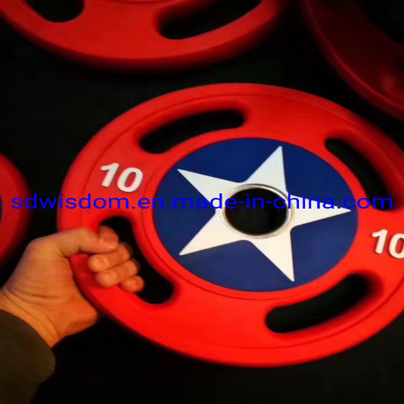 Fitness-Weight-Lifting-Disc-Plate-Gym-Rubber-Olimpic-Plates-Captain-America-PU-Weight-Plate (2)