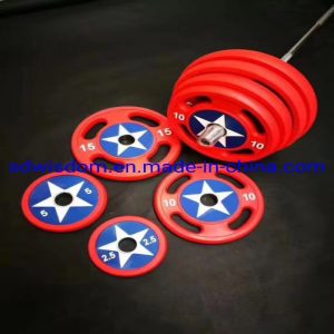 Fitness-Weight-Lifting-Disc-Plate-Gym-Rubber-Olimpic-Plates-Captain-America-PU-Weight-Plate