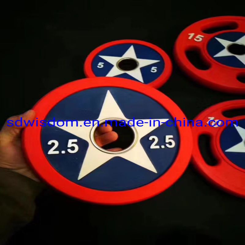 Fitness-Weight-Lifting-Disc-Plate-Gym-Rubber-Olimpic-Plates-Captain-America-PU-Weight-Plate (4)