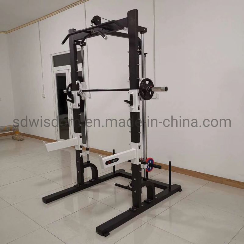 Multi-Function-Equipment-Commercial-Home-Biceps-Smith-Crossover-Flying-Bird-Fitness-Gym-Pulley-Machinesquat-Rack-3-in-One