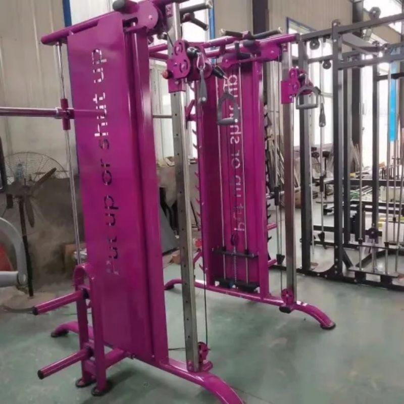 Multi-Functional-Trainer-Barbell-Rack-Gym-Commercial-Power-Rack-Smith-Machine (4)