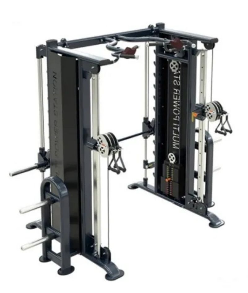 Multi-Functional-Trainer-Barbell-Rack-Gym-Commercial-Power-Rack-Smith-Machine