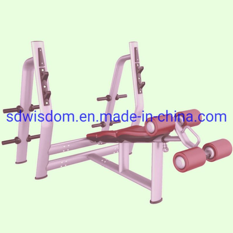 Sport Machine Commercial Gym Fitness Equipment Oly Mpic Decline Bench Press for Body Building
