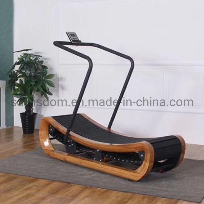 Commercial-Fitness-Equipment-Home-Used-Curl-Running-Machine-Wooden-Curve-Treadmill