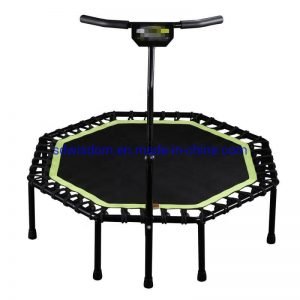 Indoor-Exercise-Home-Commercial-Gym-Fitness-Equipment-Mini-Hexagon-Trampoline-Hex-Trampoline-with-Adjustable-Handlebar