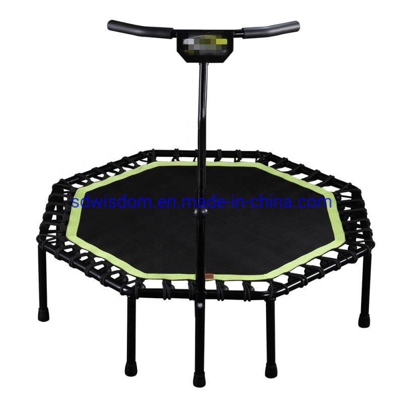 Indoor-Exercise-Home-Commercial-Gym-Fitness-Equipment-Mini-Hexagon-Trampoline-Hex-Trampoline-with-Adjustable-Handlebar