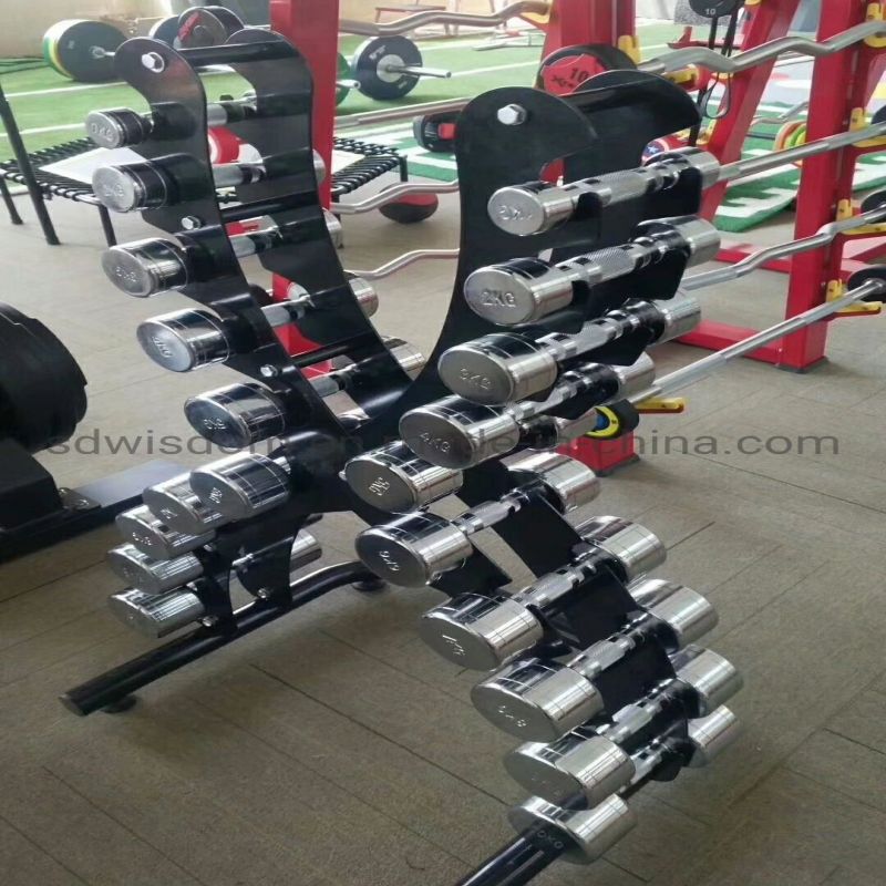 Commercial-Gym-Equipment-Fitness-Used-X-Shape-Small-Vertical-Electroplating-Dumbbells-Rack-for-10-Pairs (2)