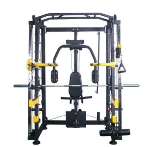 F9029-Commercial-Gym-Equipment-Home-Used-Multi-Function-Squat-Rack-Functional-Power-Rack-with-Lat-Pulldown-Chest-Press-DIP-Chin-Smith-Machine